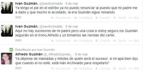 La era Guzmán sigue reinando, dice hijo de El Chapo